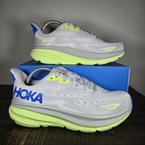 NEW Hoka One One Clifton 9 Mens Size 8 D Running Shoes 1127895 Gray Green
